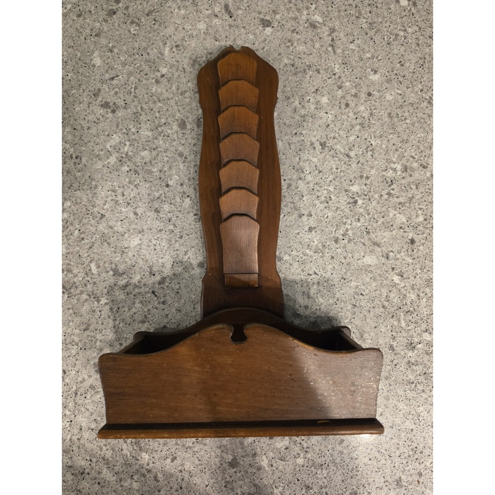 Vintage Hanging Wooden Letter Holder Key Organizer